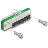 Filtr przeciwzakłóceniowy RF/EMI DB-25 męsko-żeński z pojemnościowym filtrem dolnoprzepustowym Delock 66479