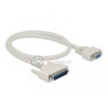 Kabel RS-232-LPT szeregowy-równoległy męsko-żeński M-F 0,5m Delock 86909