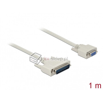 Kabel RS-232-LPT szeregowy-równoległy męsko-żeński M-M 1m Delock 84544
