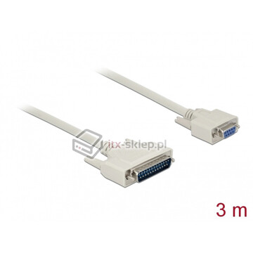 Kabel RS-232-LPT szeregowy-równoległy męsko-żeński M-M 3m Delock 85525