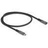 Przedłużacz USB 10 Gbps typu USB-C męsko-żeński PD 3.0 100 W 1m Delock 80022