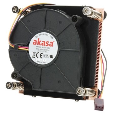 Akasa AK-CCE-7107BS 1U LGA775 LGA1155 LGA1156