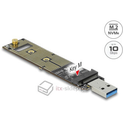 Adapter do dysku M.2 NVMe na USB 3.1 Delock 64069
