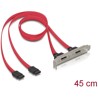 Śledź 2x SATA do 2x zewnętrzne eSATA Delock 65116