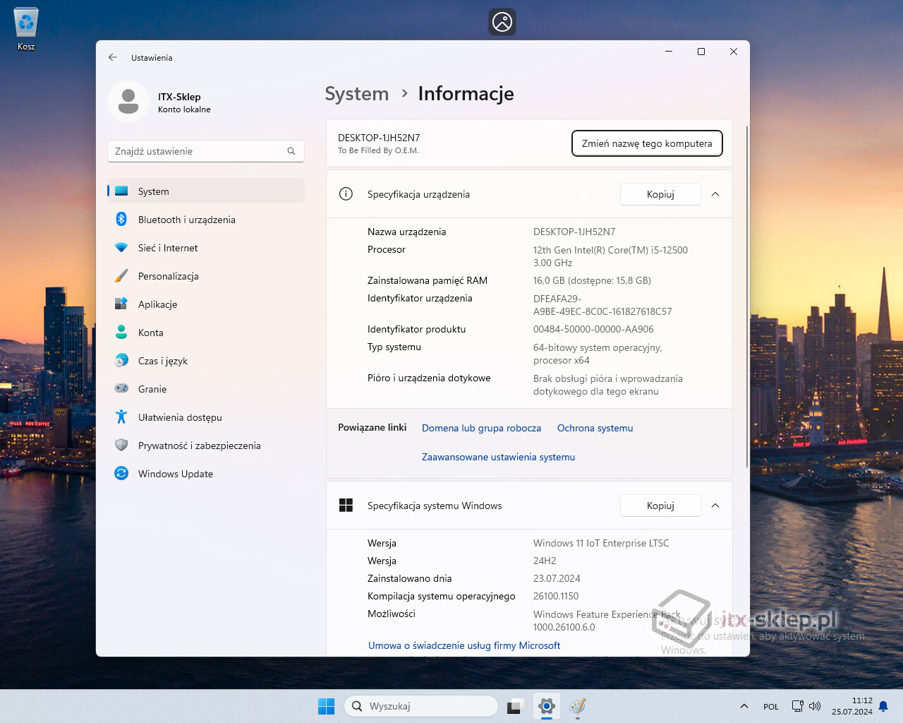 Microsoft Windows 11 IoT Enterprise LTSC 2024 Value MultiLanguage