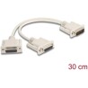 Kabel rozdzielacz DB15 D-Sub 15pin męski - 2x D-Sub 15pin żeński 30cm