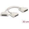 Kabel rozdzielacz DB25 D-Sub 25pin męski - 2x D-Sub 25pin żeński 30cm