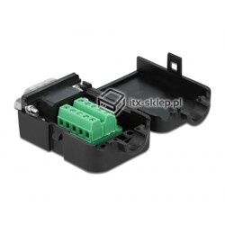 Adapter terminal RS-232 w obudowie męski Sub-D 9pin raster 3,81 mm
