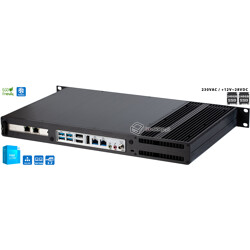 Komputer przemysłowy 1U Core i3-13100T 2,50GHz 16GB DDR4 4xLAN Delta-Silent6-i3-2xSSD240-RAID DC12-28V