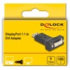 Adapter Displayport męski (M)  DVI 24+5 żeński (F) Delock 65257