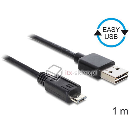 Kabel EASY-USB 2.0-A - micro-B M-M 1m Delock 83366