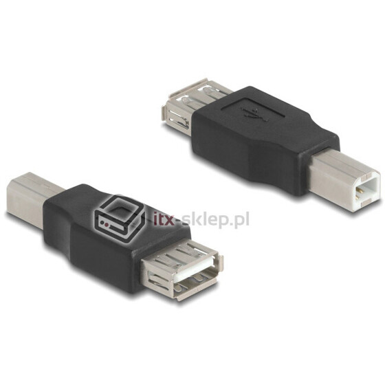 Adapter przejściówka USB 2.0 A-B M-F żeńsko-męski Delock 67199