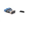Zaślepka przeciwkurzowa gniazda USB 3.0 typ E klucz A lub B czarna Delock 64286
