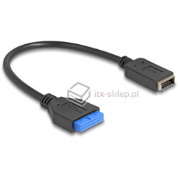 Kabel USB 3.2 żeński 19pin - USB 3.2 klucz A Delock 65100