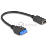 Kabel USB 3.2 żeński  19pin - USB 3.2 klucz A Delock 65100
