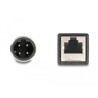 Przewód adapter M12 D-coded 4-pin męski - RJ45 Cat.5e żeński 50cm Delock 60067