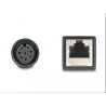 Przewód adapter IP67 M12 A-coded 8-pin żeński - RJ45 Cat.5e żeński 50cm Delock 60068