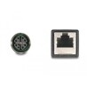 Przewód adapter IP67 M12 X-coded 8-pin męski - RJ45 Cat.5e żeński 50cm Delock 60070
