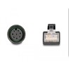 Przewód adapter IP67 M12 A-coded 8-pin żeński - RJ45 Cat.6A męski 50cm Delock 60074