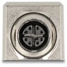 Adapter M12 8pin żeński X-coded RJ-45 żeński metalowy STP prosty Delock 60087