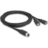 Kabel szeregowy M12 8pin - 2x USB 2.0 5m Delock 60291