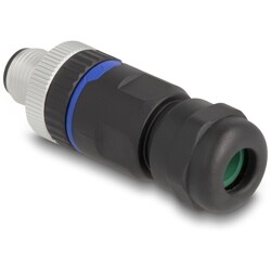 Złącze M12 IP67 4pin męski A-coded złącze śrubowe montażowe 4pin Delock 60533