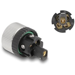 Złącze M12 IP67 5pin żeński A-coded złącze śrubowe montażowe 5pin Delock 60537