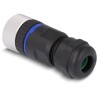 Złącze M12 IP67 8pin żeński A-coded złącze śrubowe montażowe 8pin Delock 60538