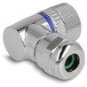 Złącze M12 metalowe kątowe IP67 3pin żeński A-coded złącze śrubowe montażowe 3pin Delock 60542