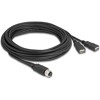 Kabel szeregowy M12 8pin - 2x USB 2.0 5m Delock 60652