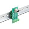 Adapter M12 8pin żeński A-coded na szynę DIN blok zacisków 9pin Delock 60659
