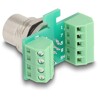 Adapter M12 8pin żeński A-coded na 9-pinowy terminal połączeniowy Delock 60663
