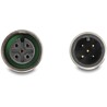 Adapter DB9 2x M12 A-coded męski żeński 5pin rozdzielacz magistrali CAN kątowy niebieski Delock 60666