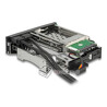 Kieszeń do zatoki 5,25" do dysku 2,5" i 3,5" SATA + 2xUSB 3.0