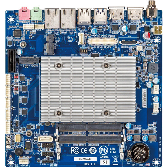 GigaIPC iTXL-6412A Thin mini-ITX Celeron J6412 4xCOM 2xLAN 12-24V DC