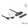 Kabel USB do dysku SATA 6 Gb/s ze złączem USB-A i USB-C 30cm Delock 61042