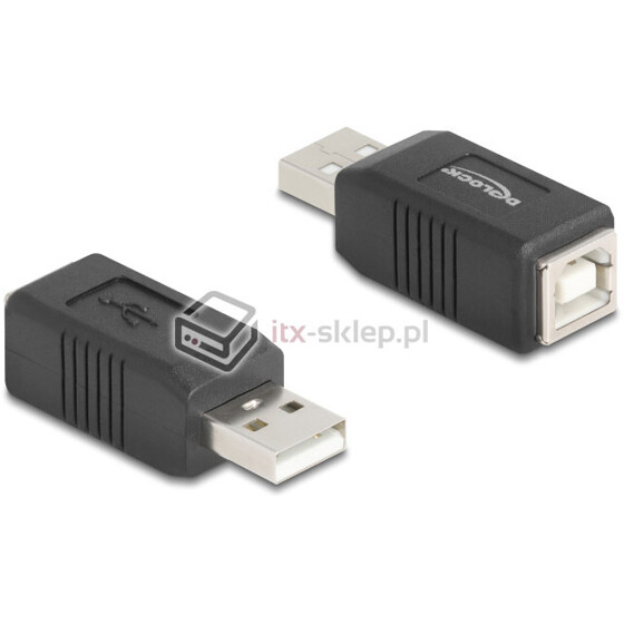 Adapter przejściówka USB 2.0 A-B M-F męsko-żeński Delock 67202