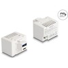 Moduł Keystone z portem ładowania USB Typ-A i USB Type-C PD 20W biały Delock 41478