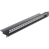 Patchpanel 19" Keystone 24-portowy czarny Delock 43277