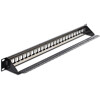 Patchpanel 19&quot; Keystone 24-portowy czarny Delock 43277