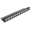 Patchpanel 19&quot; Keystone 24-portowy stopniowany czarny Delock 43278