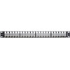 Patchpanel 19&quot; Keystone 48-portowy 1U czarny Delock 43280