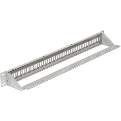 Patchpanel 19" Keystone 24-portowy szary Delock 43302