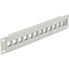 Patchpanel 10&quot; Keystone 12-portowy szary Delock 43309