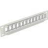 Patchpanel 10" Keystone 12-portowy szary Delock 43309