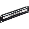 Patchpanel 10" Keystone 12-portowy metalowy czarny Delock 43326