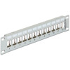 Patchpanel 10&quot; Keystone 12-portowy metalowy szary Delock 43327
