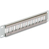 Patchpanel 10" Keystone 12-portowy metalowy szary Delock 43327