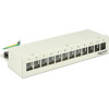 Patchpanel Desktop Keystone 12-portowy metalowy szary Delock 43335