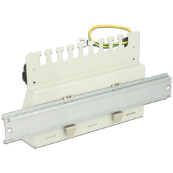 Patchpanel Desktop Keystone 12-portowy metalowy szary Delock 43335